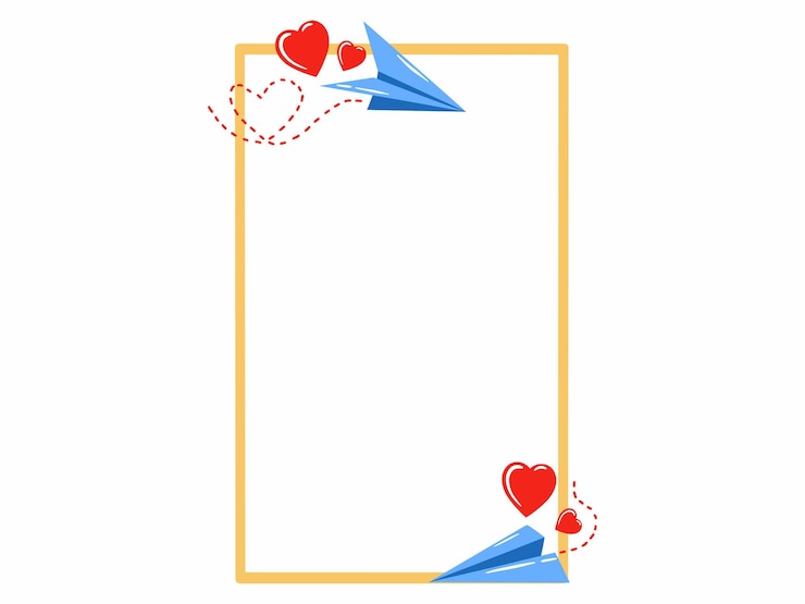Vector love frame background for valentine day