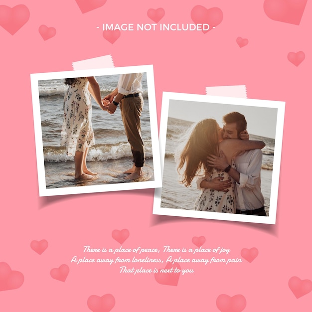 Love frame for valentine's day