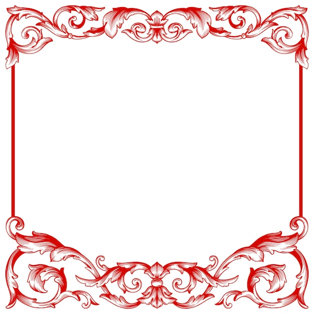 Vettore love frame giorno di san valentino ornamento linea donne giorno delle madri ornamento border