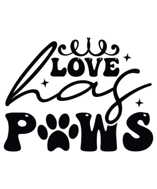 Vector love has paws