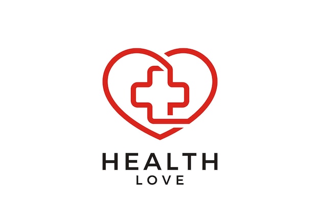 LOVE Healthcare & Medicalのロゴデザインのベクトルを紹介しています