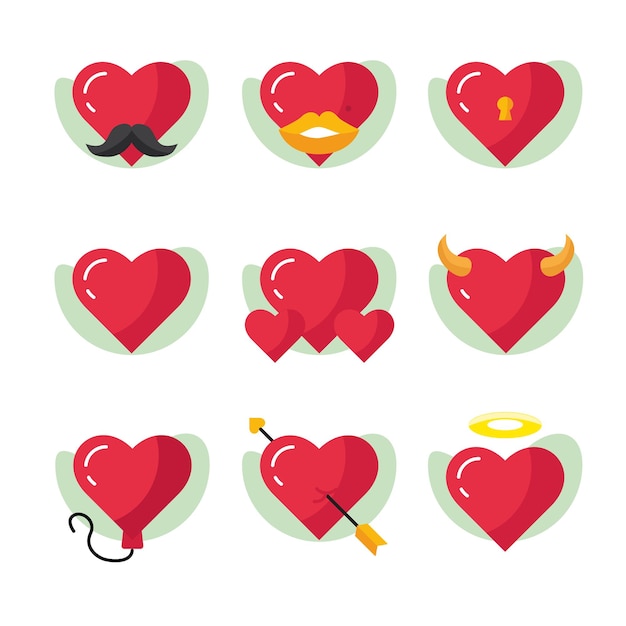 Love heart couple cupid devil evil valentine