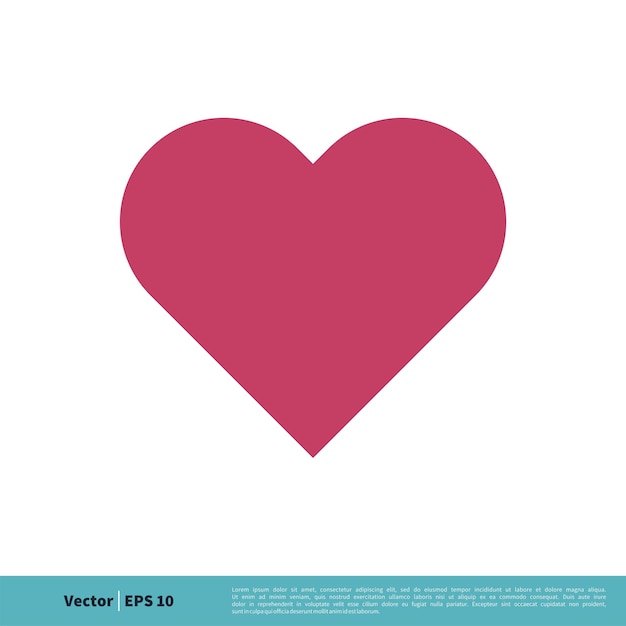 Love Heart Icon Vector Logo Template Illustration Design Vector EPS 10