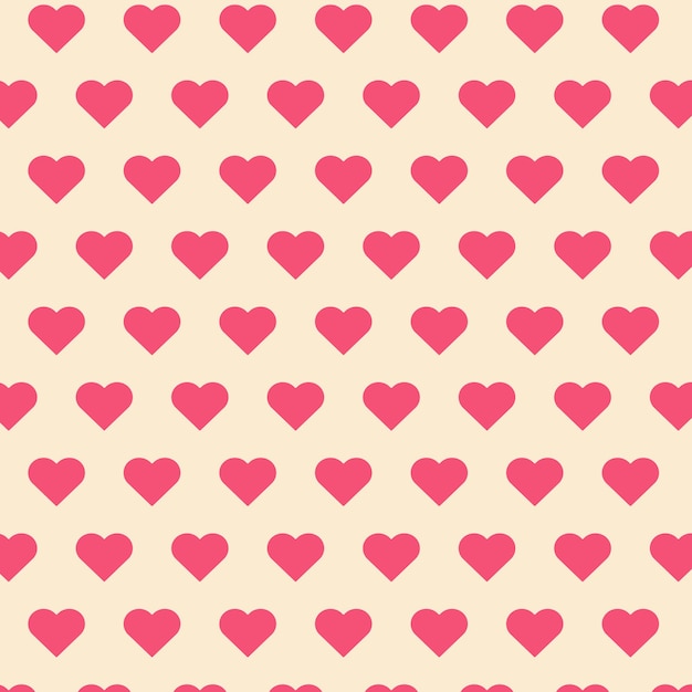 love Heart shapes seamless pattern