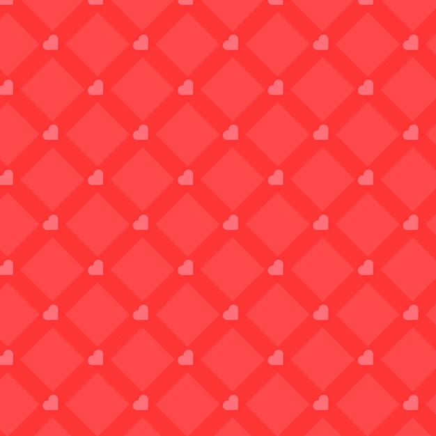 Vector love heart shapes seamless pattern