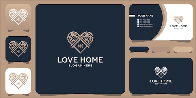 Love home logo design and businnes