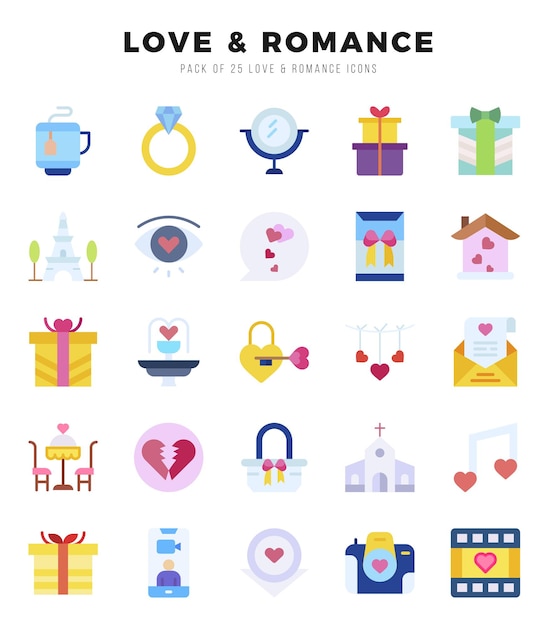 Love Icon Bundle: 25 iconen voor websites en apps