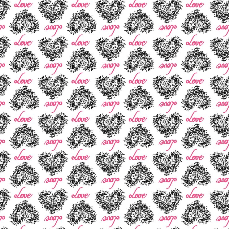 वेक्टर love illustration hearts hand drawn background for valentines day