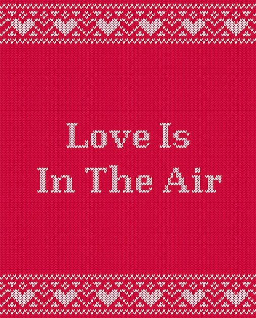 Love is in the air greeting card for valentine day