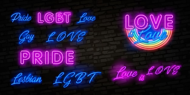 Love is love-neontekst