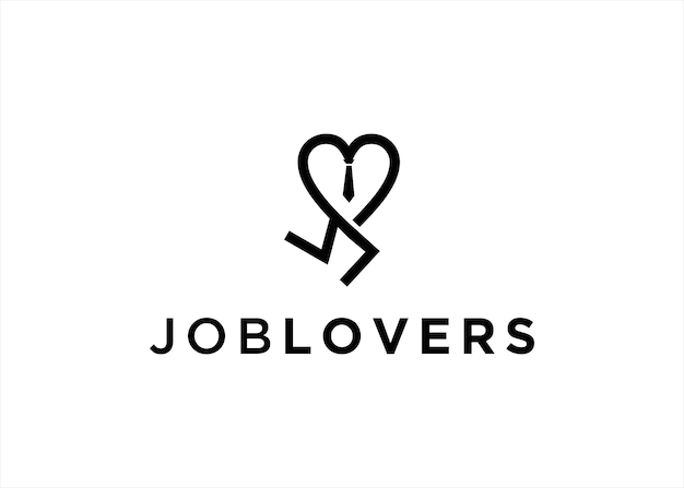 love job logo design icon