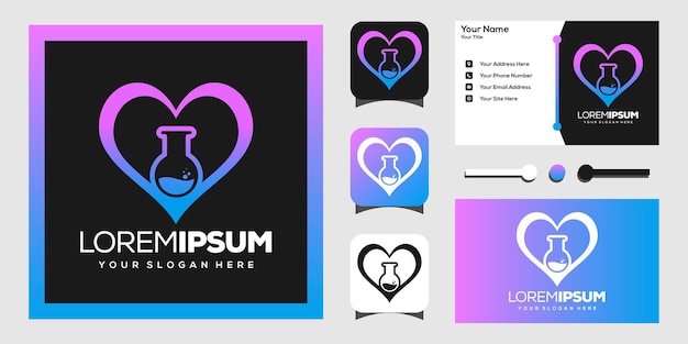 Love and labs modern logo design