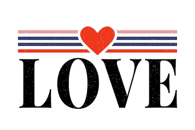 Love lettering slogan modern fashion slogan