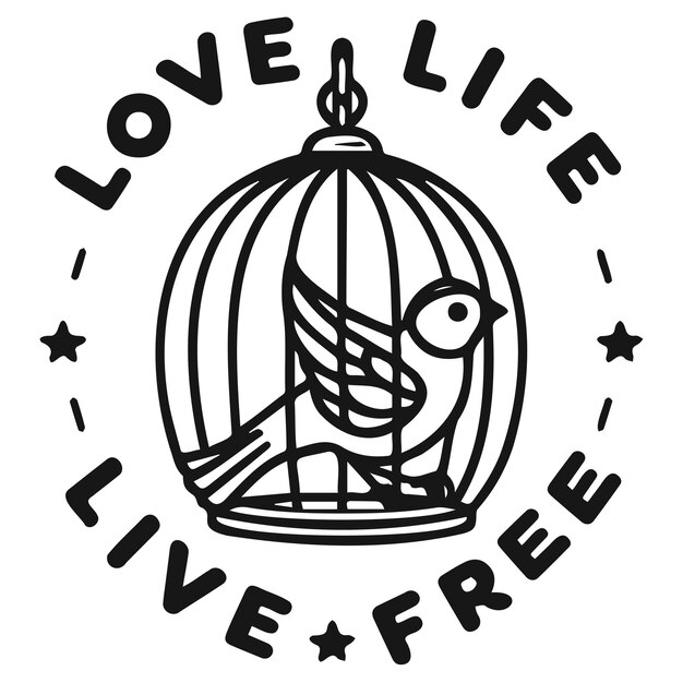 Premium Vector Love Life Live Free D Premium Vector Love Life Live Free D