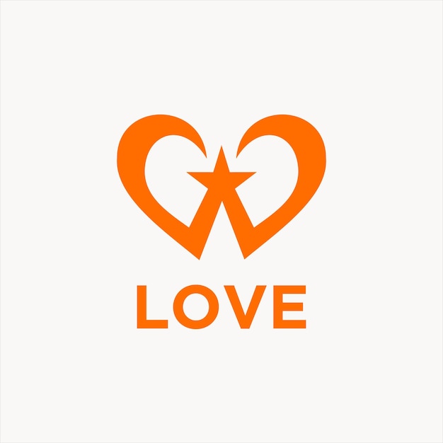 Love Logo Vector heart In the sign