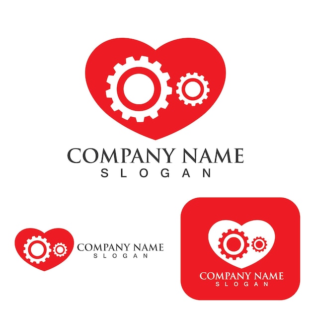 Love logo Vector icon illustration design Template