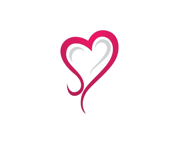 Значок вектора логотипа любви