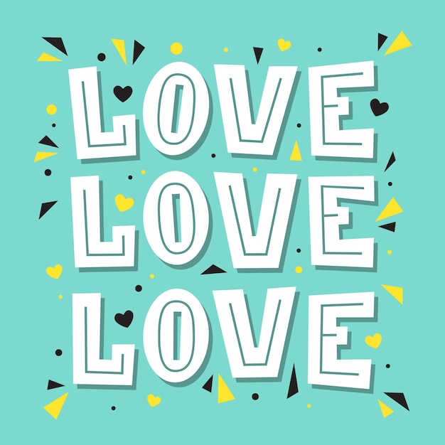 Love love love. lettering illustration.