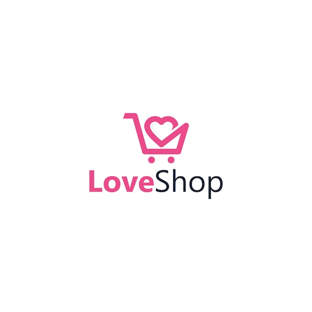 Love market logo icon vector isolated