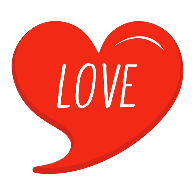 Love Messages Sticker Design lettering sticker typographic message chat badge