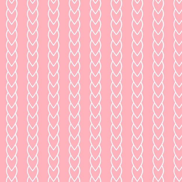 Love motif ethnic pattern design in sweet pink color