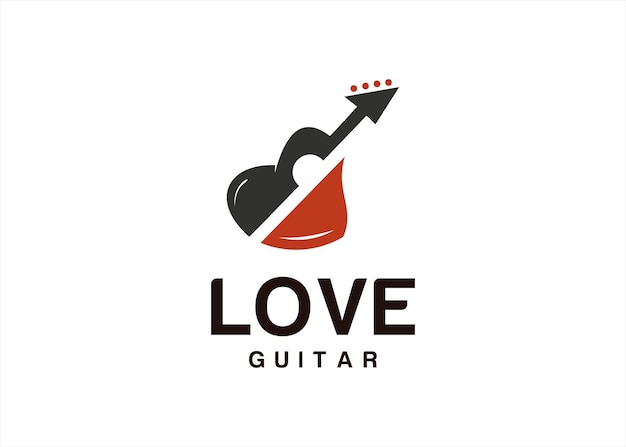 Love music skate board logo design