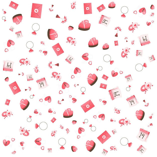 Vector love pattern background valentines day special vector illustration