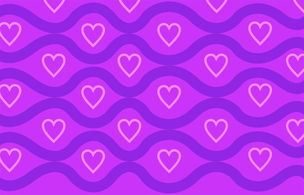 Love pattern with purple background part 2