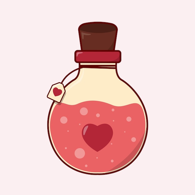 love potion icon valentine set collection illustration