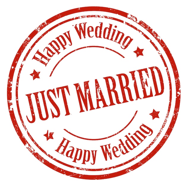 Vector love romance lovely weeding romantic married just love just married