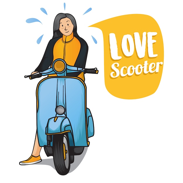Любовь скутер