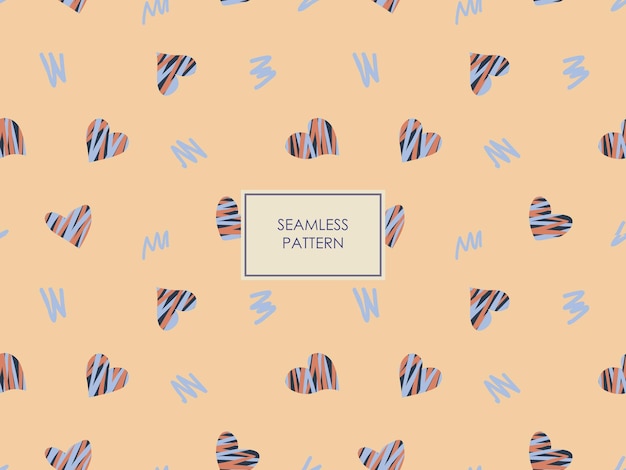 Amore seamless repeat pattern vettoriale stampabile modificabile