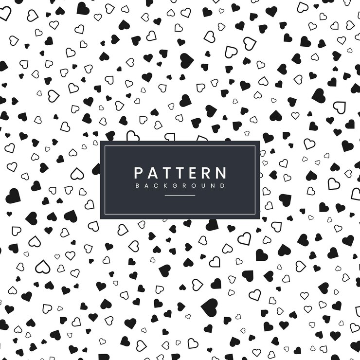 Vector love shapes pattern background design template vector illustration