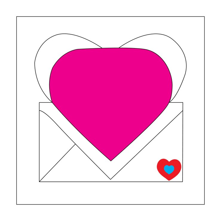 Vector love single line art valentine or mothers day heart shape background continuous line