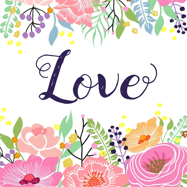 love spring flower background