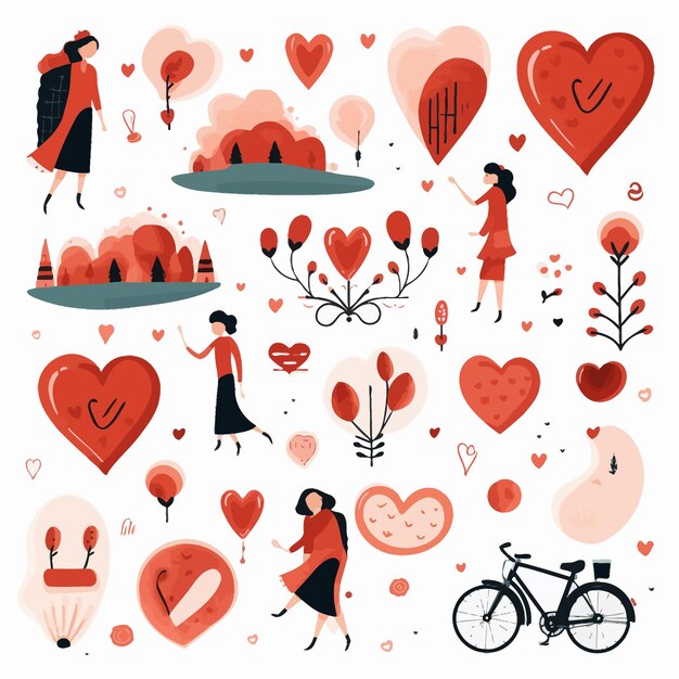 Vector love_sticker_illustrated