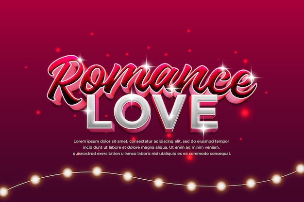 love story text effect