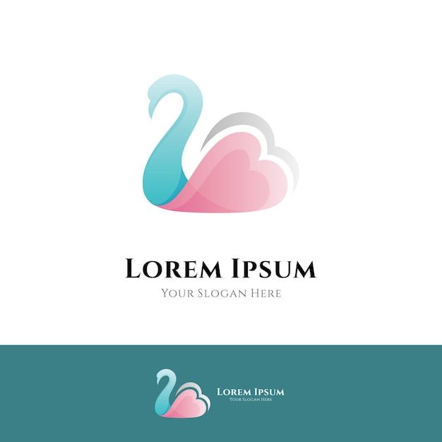 Love swan logo