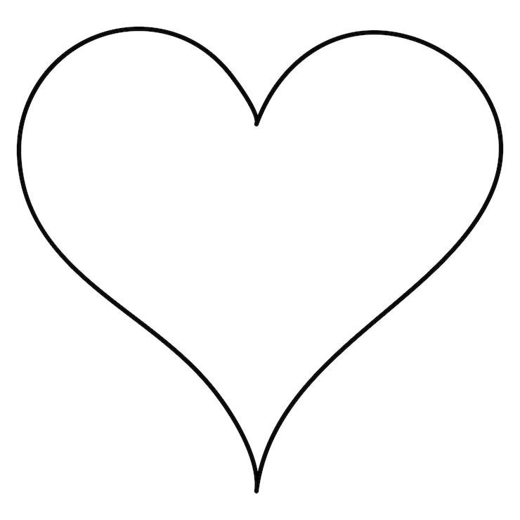 Love symbol heart line icon outline vector logo illustration Isolated heart on a white background