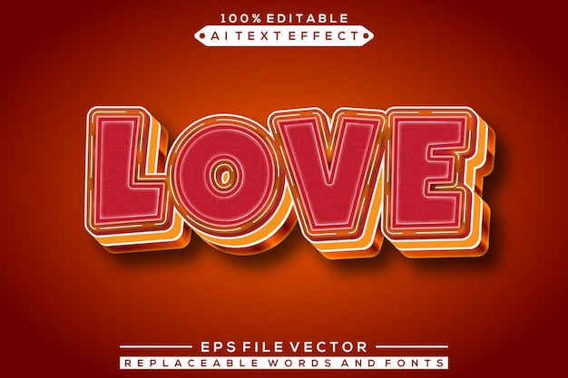 Love Text Effect Editable