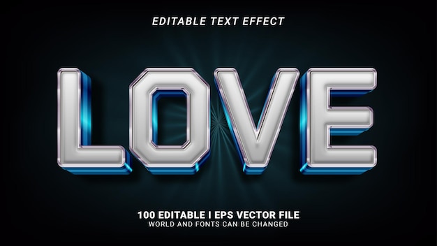 Love text effect