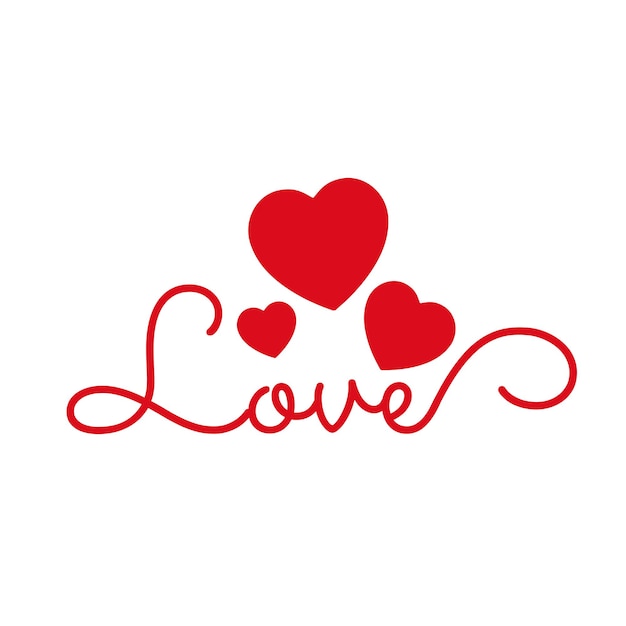 Love themed image love logo vector image for tshirt and apparel industry