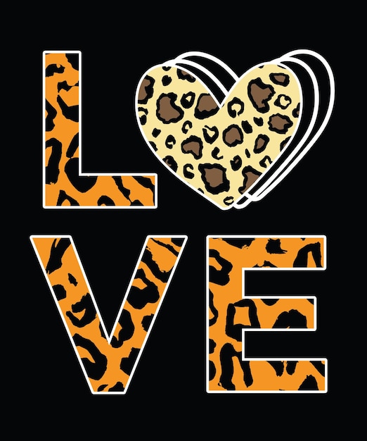 Vector love tshirt design