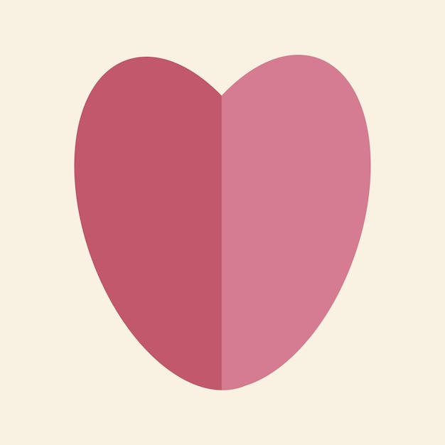 Love vector heart isolated illustration