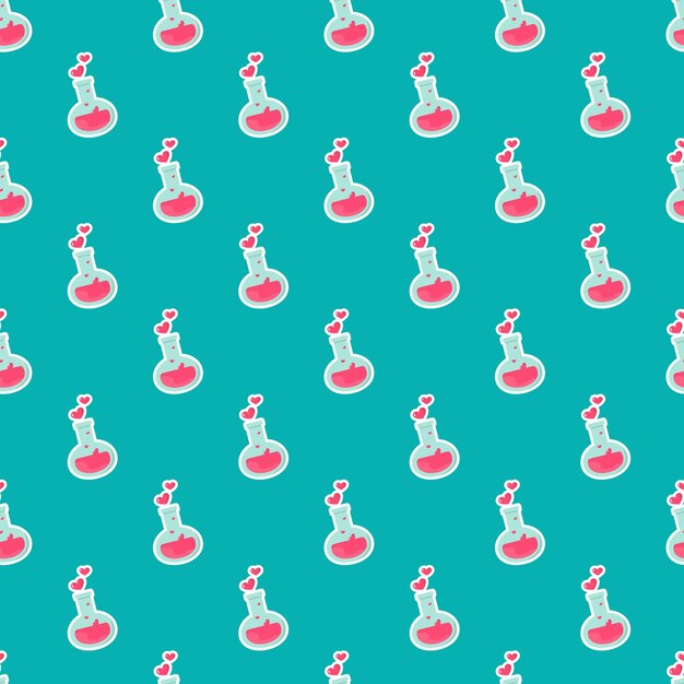 Love vector seamless pattern