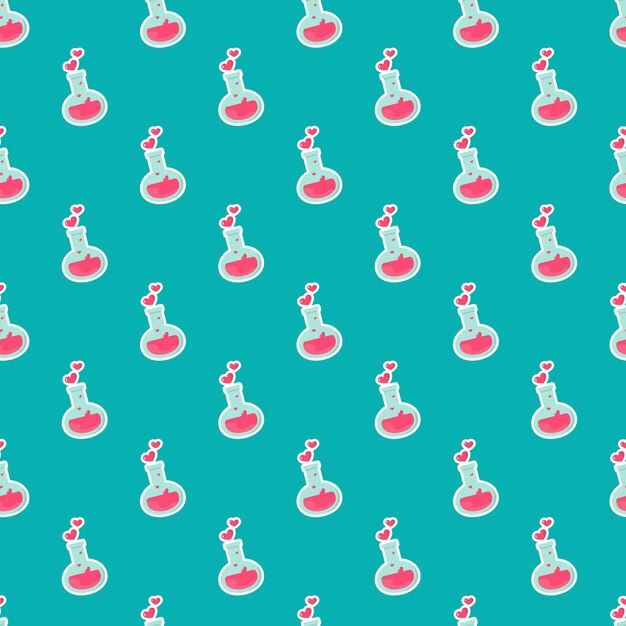 Love vector seamless pattern