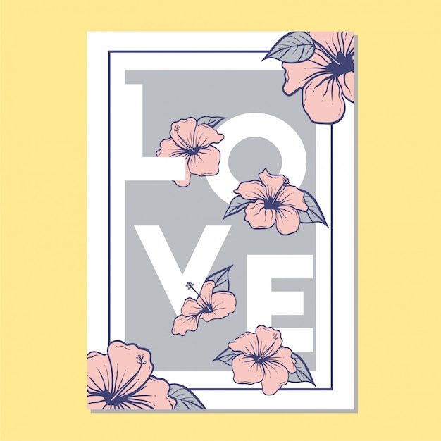 Love vector template