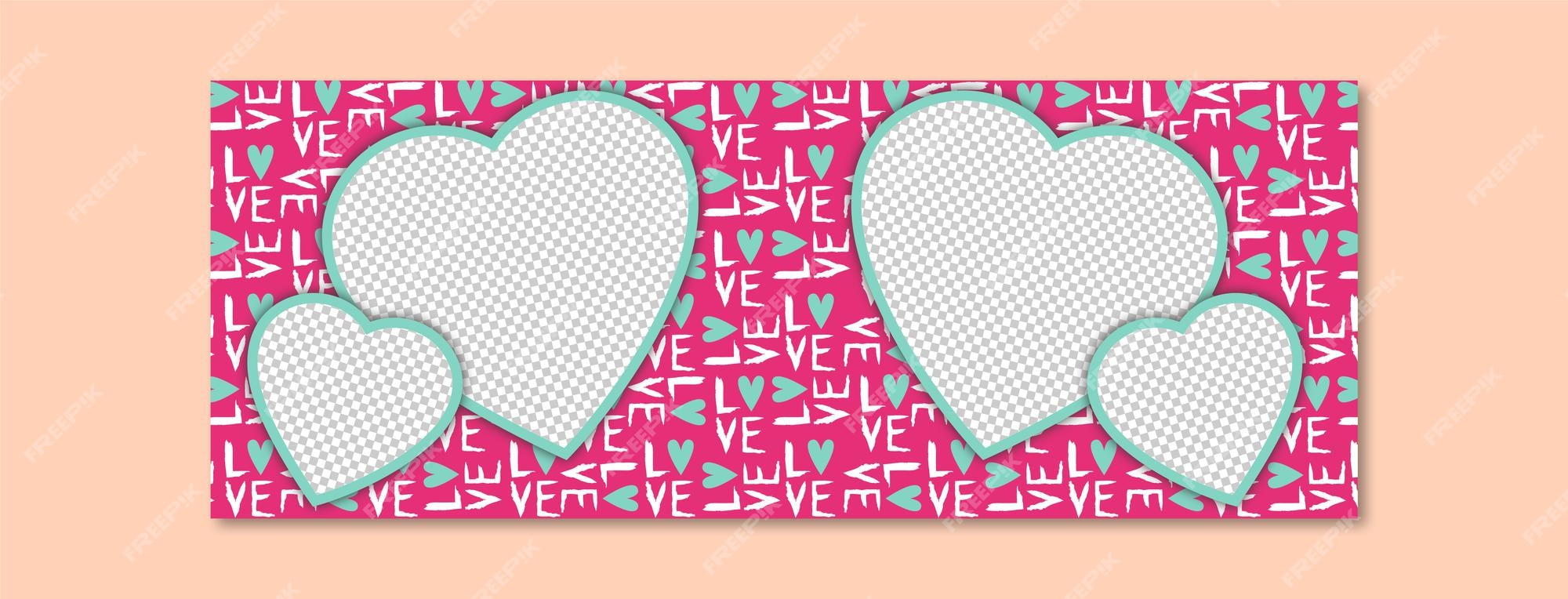 Premium Vector  Love wallpaper for february month of love social media  cover template