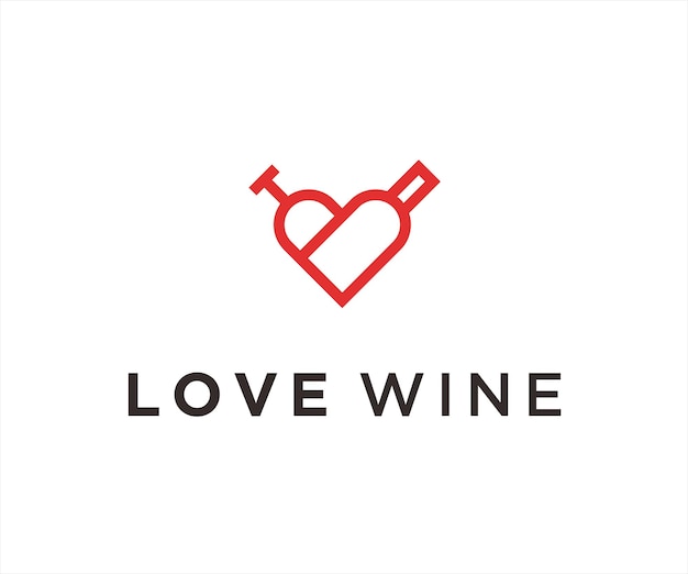 Amo i disegni del logo del vino