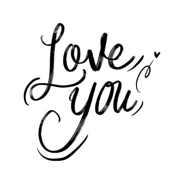 i love you calligraphy fonts